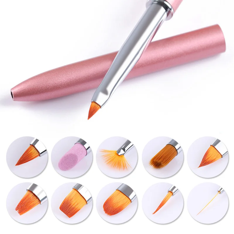 10 In 1 Changeable Nail Brushes Pens Set Liner Painting UV Gel Nail Painting Drawing Pen Manicure Nail Art Tools Kit
10 In 1 Changeable Nail Brushes Pens Set Liner Painting UV Gel Nail Painting Drawing Pen Manicure Nail Art Tools Kit