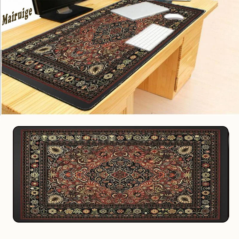 Mairuige Free Shipping 900*400*2mm Persian Rug Mat Large Overlock Mousepad Retro Style Carpet Mouse Pad Red Can Be Customized
Mairuige Free Shipping 900*400*2mm Persian Rug Mat Large Overlock Mousepad Retro Style Carpet Mouse Pad Red Can Be Customized