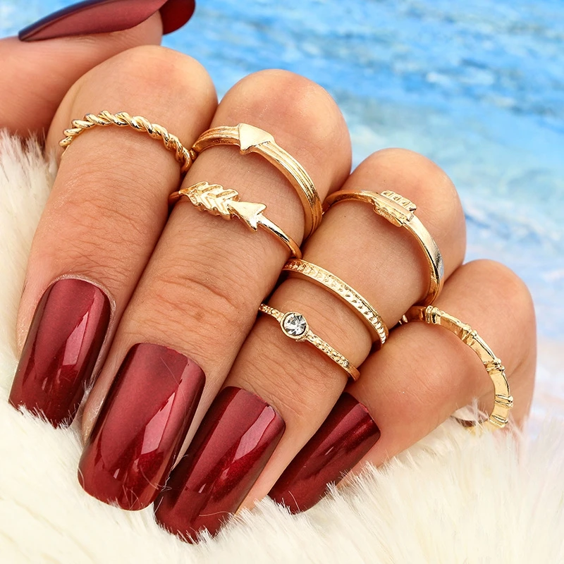 MISANANRYNE Women Arrow Rhinestone Midi Finger Ring Set Vintage Boho Knuckle Party Rings Punk Jewelry Gift for Girl Anillos
MISANANRYNE Women Arrow Rhinestone Midi Finger Ring Set Vintage Boho Knuckle Party Rings Punk Jewelry Gift for Girl Anillos