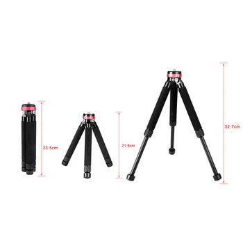 Aluminum Alloy Tripod for Canon Nikon Sony DSLR Camera 2 Section Extendable Mini Tabletop Desktop Tripod
Aluminum Alloy Tripod for Canon Nikon Sony DSLR Camera 2 Section Extendable Mini Tabletop Desktop Tripod