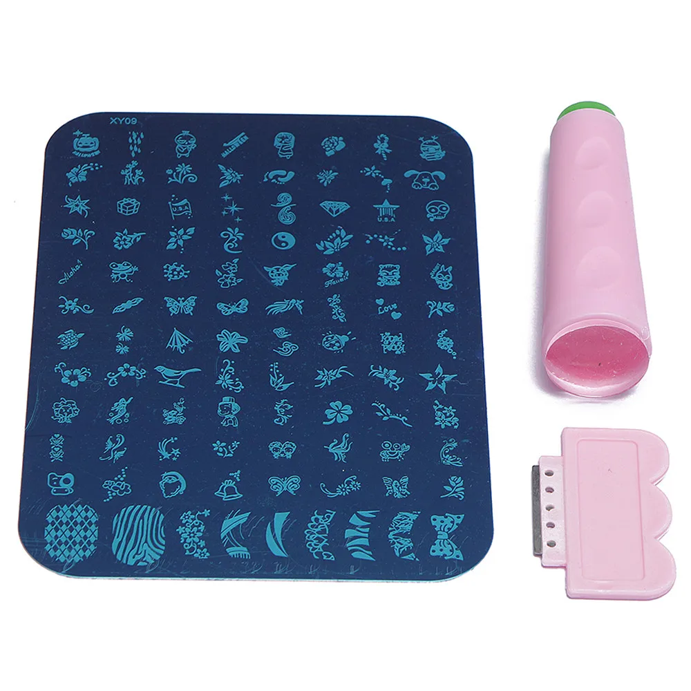 Clear Nail Art Silicon Head Stamping Stamper Scraper Image Plate Manicure Print Tool DIY
Clear Nail Art Silicon Head Stamping Stamper Scraper Image Plate Manicure Print Tool DIY