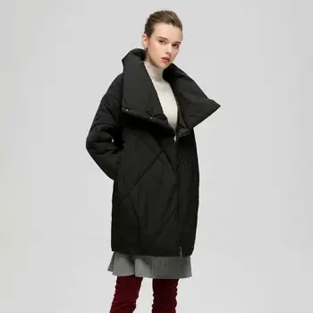 Asymmetry longer cotton coats female high collar single breasted warm cotton coats autumn winter black outerwear coats
Asymmetry longer cotton coats female high collar single breasted warm cotton coats autumn winter black outerwear coats