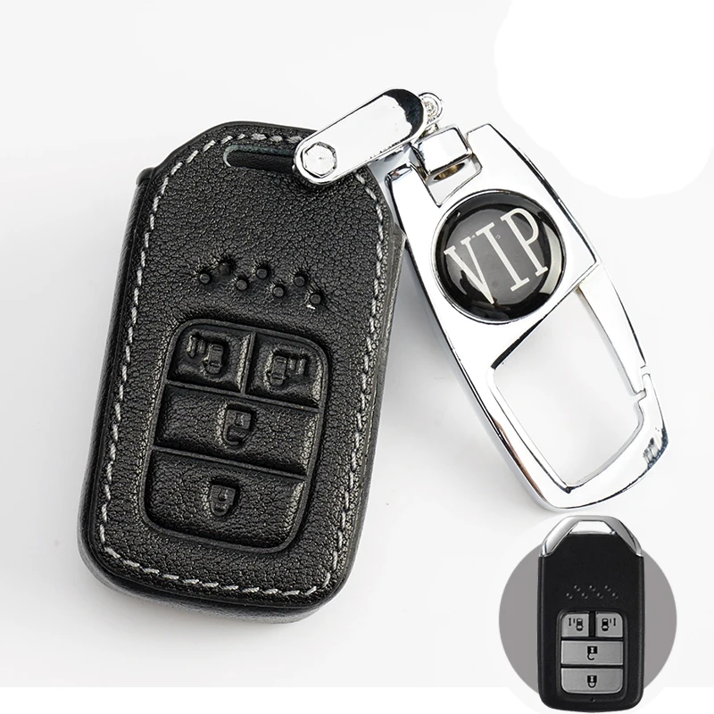 Genuine Leather key shell car key pack cover Auto key case+Key Chain Ring for Honda Civic CR-V Accord XR-V Spirior 3/4 Buttons
Genuine Leather key shell car key pack cover Auto key case+Key Chain Ring for Honda Civic CR-V Accord XR-V Spirior 3/4 Buttons