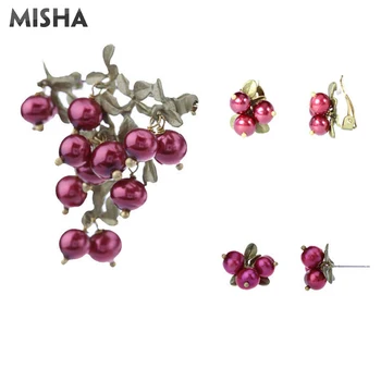 MISHA Jewelry Sets For Women Cranberry Brooch Earrings Natural Freshwater Pearl Jewelry Sets High Quality Handmade L2141
MISHA Jewelry Sets For Women Cranberry Brooch Earrings Natural Freshwater Pearl Jewelry Sets High Quality Handmade L2141