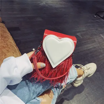 Fairy bag girl 2019 new Korean version of love small pack chain feathers take a portable single-shoulder oblique satchel
Fairy bag girl 2019 new Korean version of love small pack chain feathers take a portable single-shoulder oblique satchel