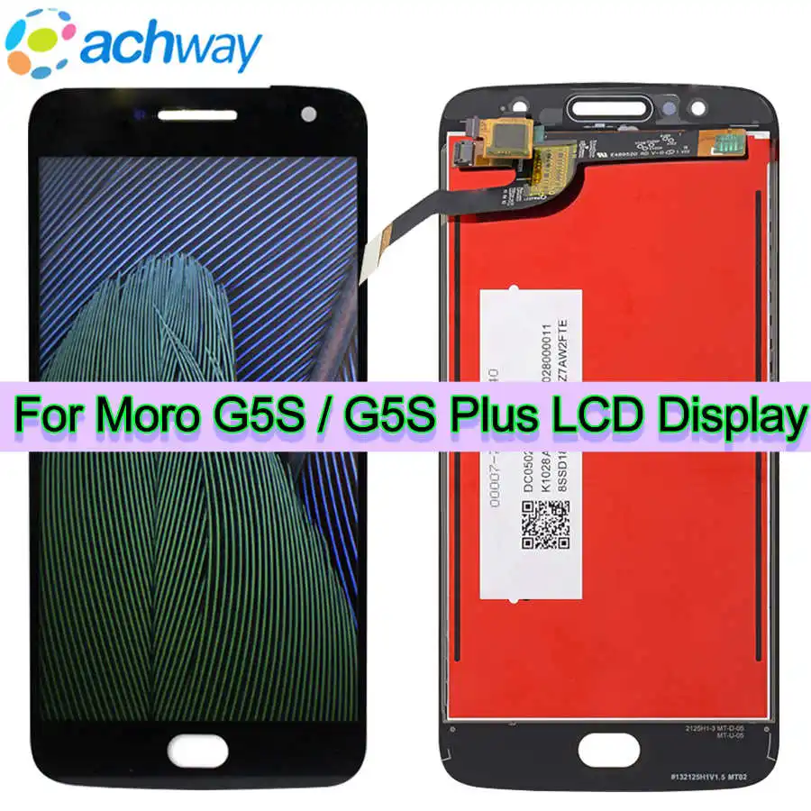 ORIGINAL 5.2" 1920x1080 LCD For Motorola Moto G5S Display XT1794 LCD Touch Screen Digitizer G5S Plus LCD Replacement XT1805 LCD
ORIGINAL 5.2" 1920x1080 LCD For Motorola Moto G5S Display XT1794 LCD Touch Screen Digitizer G5S Plus LCD Replacement XT1805 LCD