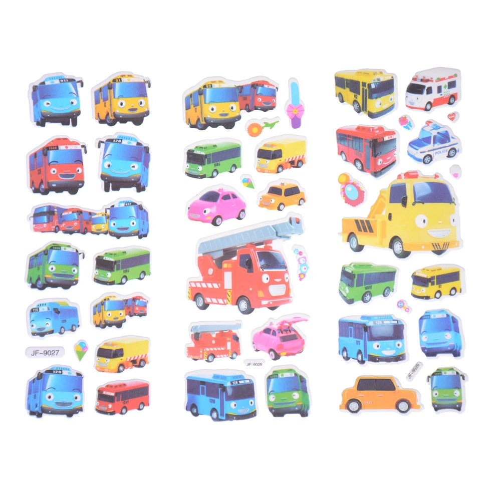 6sheets/set 3D cartoon stickers Tayo the little bus tag pegatinas juguetes pegatinas infantiles kids stickers in notebook
6sheets/set 3D cartoon stickers Tayo the little bus tag pegatinas juguetes pegatinas infantiles kids stickers in notebook