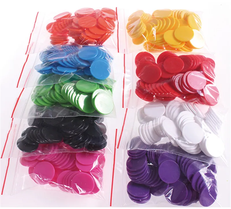 100Pcs/Lot 25mm Plastic Poker Chips Casino Bingo Markers Token Fun Family Club Board Games Toy Creative Gift 9 Colours
100Pcs/Lot 25mm Plastic Poker Chips Casino Bingo Markers Token Fun Family Club Board Games Toy Creative Gift 9 Colours