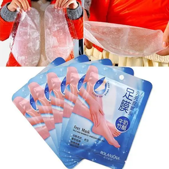 Manooby Bag Of Feet Mask 2pcs Milk Bamboo Vinegar Dead Skin Remove Foot Skin Exfoliating Feet Mask Pedicure Cream
Manooby Bag Of Feet Mask 2pcs Milk Bamboo Vinegar Dead Skin Remove Foot Skin Exfoliating Feet Mask Pedicure Cream