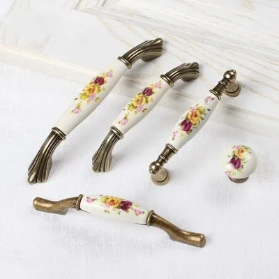 Ceramic Antique Bronze Flower Kitchen Cabinet Door Handle Knobs Porcelain Door Handle Furniture Hardware
Ceramic Antique Bronze Flower Kitchen Cabinet Door Handle Knobs Porcelain Door Handle Furniture Hardware