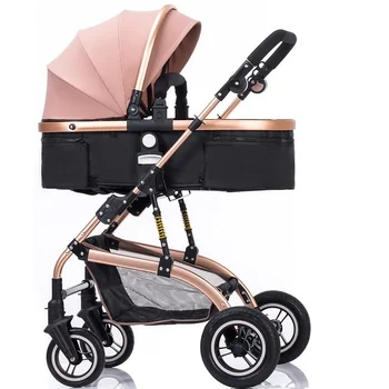 Baby Stroller can sit and lie Luxury Newborn Baby Foldable Anti-shock High View Carriage Baby Pushchair
Baby Stroller can sit and lie Luxury Newborn Baby Foldable Anti-shock High View Carriage Baby Pushchair