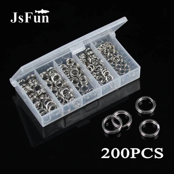 200Pcs/box Stainless Steel Split Ring with Box Heavy Duty Double Loop Fishing Lure Connector Fishing Hook Accessories PJ94
200Pcs/box Stainless Steel Split Ring with Box Heavy Duty Double Loop Fishing Lure Connector Fishing Hook Accessories PJ94