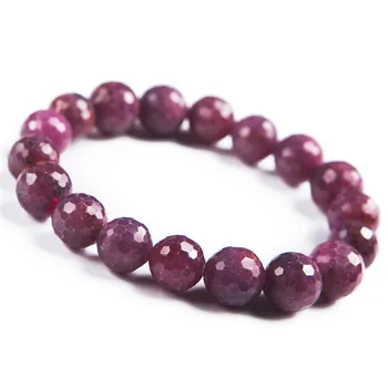 11mm Top Quality Genuine Red Rose Natural Ruby Gemstone Faced Stretch Crystal Bead Bracelet
11mm Top Quality Genuine Red Rose Natural Ruby Gemstone Faced Stretch Crystal Bead Bracelet