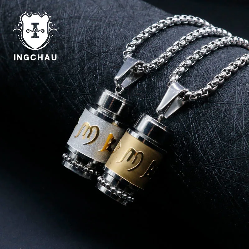 Six Words of The Truth Mantra Necklaces Om Mani Padme Hum S Pendant Necklace For Men Buddhism Party Stainless Steel Jewelry SL-1
Six Words of The Truth Mantra Necklaces Om Mani Padme Hum S Pendant Necklace For Men Buddhism Party Stainless Steel Jewelry SL-1