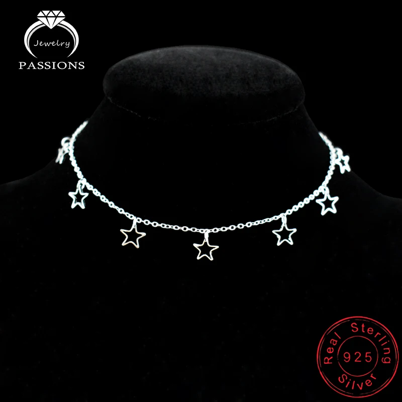Hot Sale Hollow Star&Heart Pendant Foot Anklet Chain 925 Sterling Silver Plate Ladies Anklets Bracelet For Women's Jewelry Gift
Hot Sale Hollow Star&Heart Pendant Foot Anklet Chain 925 Sterling Silver Plate Ladies Anklets Bracelet For Women's Jewelry Gift