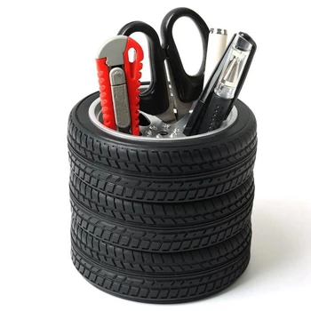 Office School Learning Stationery Storage Simulation Tire Shaped Pen Holder Pencil Organizer Brush Pot Storage Supplies For St 
Office School Learning Stationery Storage Simulation Tire Shaped Pen Holder Pencil Organizer Brush Pot Storage Supplies For St