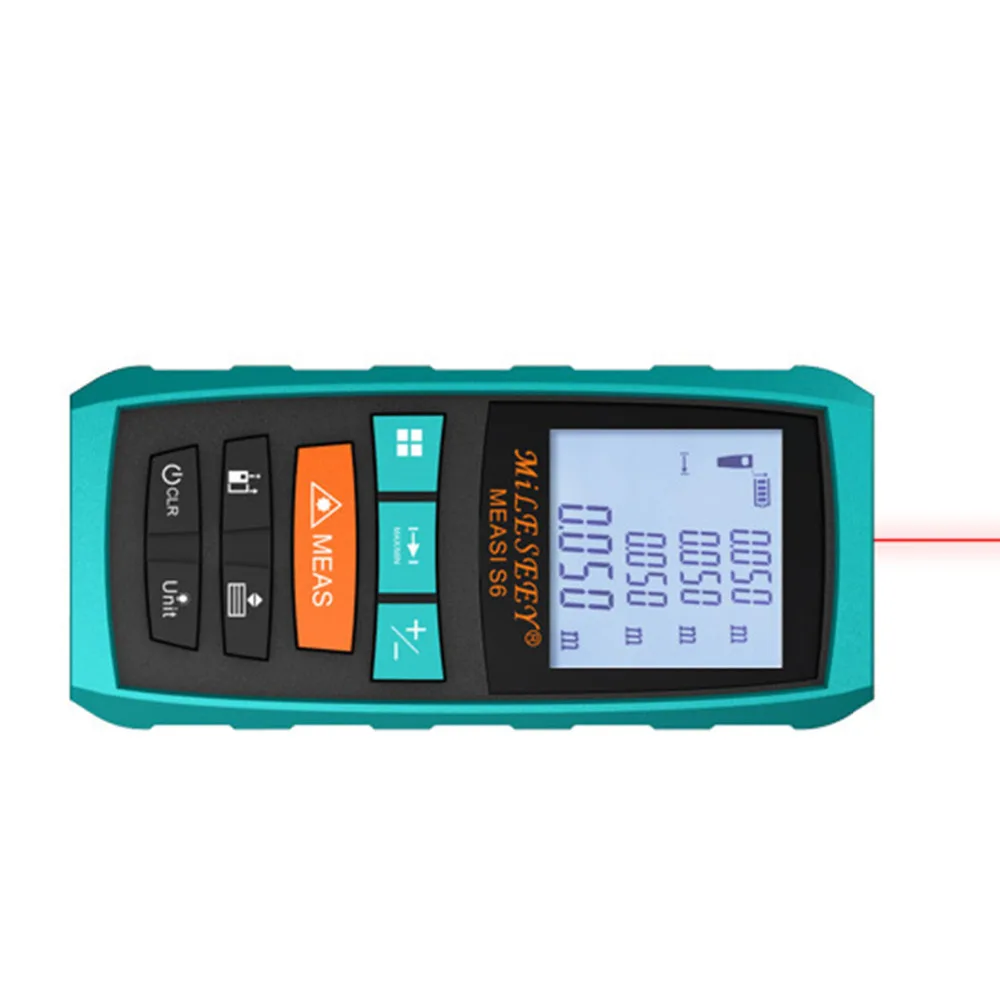 

Mileseey Rangefinder S6 40M 60M 80M 100M Laser Distance Meter Blue Digital Range Finder Area/volume laser measuring instrument