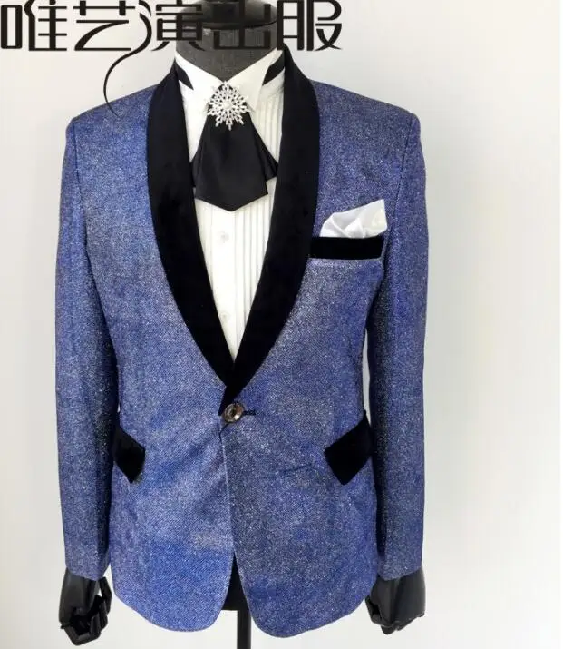 Blue clothes men suits designs masculino homme terno stage costumes for singers jacket men slim blazer dance star style dress
Blue clothes men suits designs masculino homme terno stage costumes for singers jacket men slim blazer dance star style dress