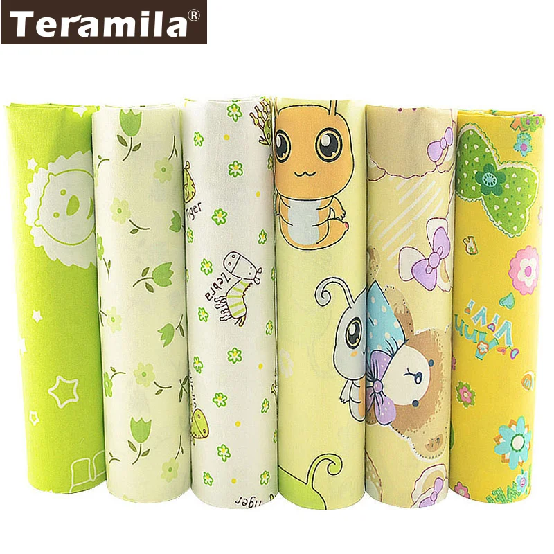 Teramila Cute Baby Fabric Meter Scrapbooking 100% Cotton Twill Tissus DIY Patchwork Telas 6 PCS/40cmx50cm Sewing Material
Teramila Cute Baby Fabric Meter Scrapbooking 100% Cotton Twill Tissus DIY Patchwork Telas 6 PCS/40cmx50cm Sewing Material