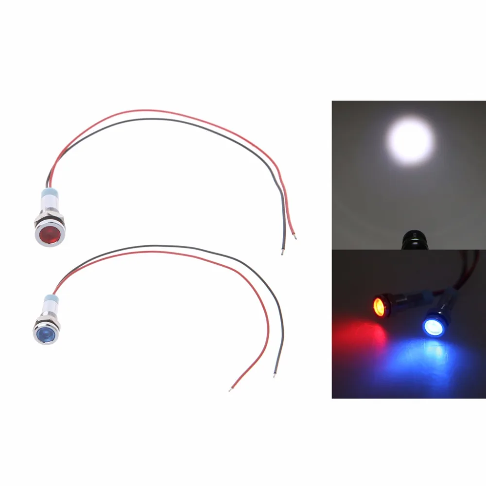 HNGCHOIGE 6mm 1/4" Waterproof 12V LED Metal Indicator Pilot Custom Dash Light Lamp with Wire Blue Red Hot New
HNGCHOIGE 6mm 1/4" Waterproof 12V LED Metal Indicator Pilot Custom Dash Light Lamp with Wire Blue Red Hot New