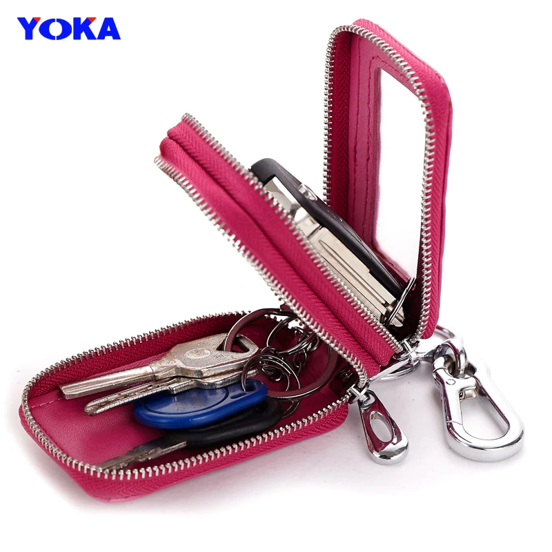 Electronic car key holder men genuine leather 2 zipper key ring bag women real cow leather window key wallet
Electronic car key holder men genuine leather 2 zipper key ring bag women real cow leather window key wallet
