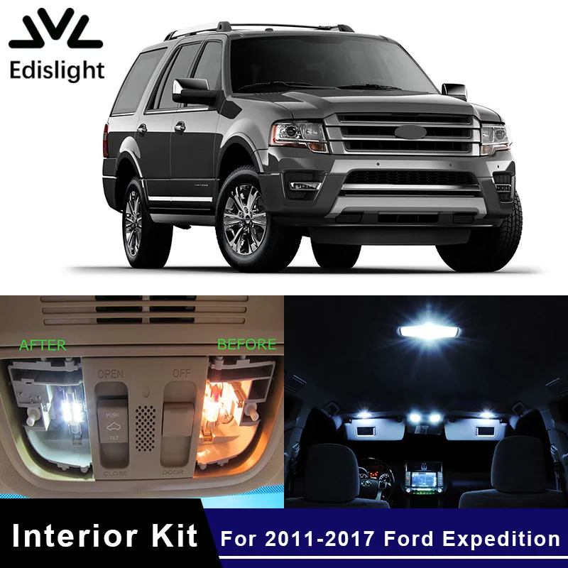 7pcs White Interior Led Light Package Kit For 1999 2003 Ford F150