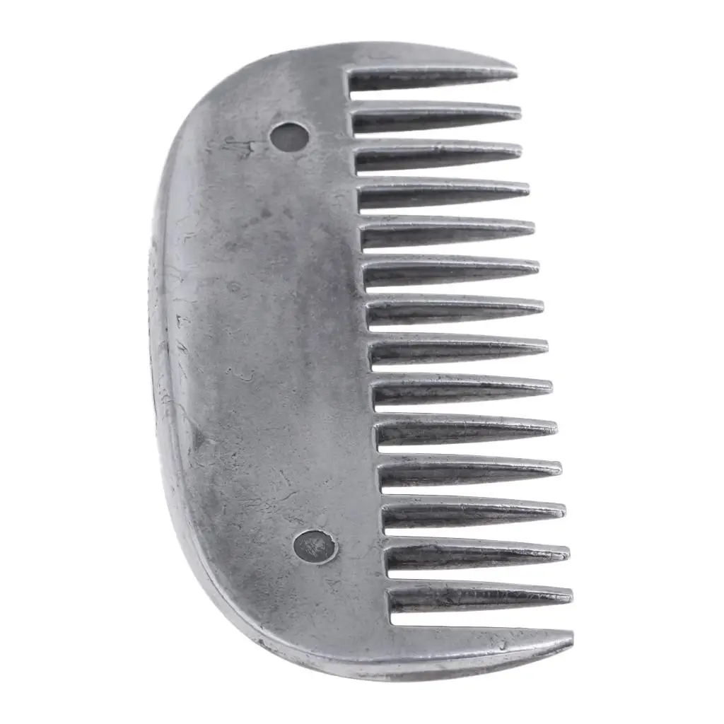 8x4cm Heavy Duty Metal Stainless Steel Curry Comb Brush Horse Pony Mane Tail Body Hairy Curry Cleaning Tool