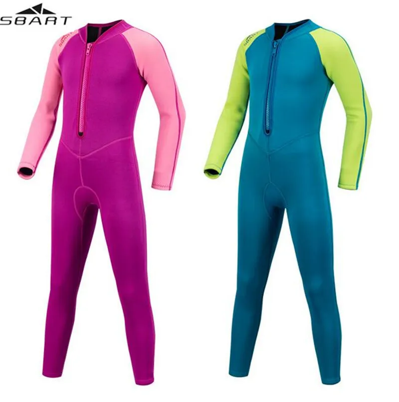 SBART 2mm One Pieces Children's Warm Neoprene Wetsuits Kids Swimwears Diving Suits Long Sleeves Boys Girls Surfing Rash Guards
SBART 2mm One Pieces Children's Warm Neoprene Wetsuits Kids Swimwears Diving Suits Long Sleeves Boys Girls Surfing Rash Guards
