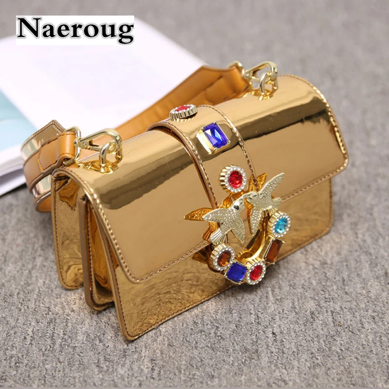 Fashion Ladies Swallow Chain Shoulder Bag Luxury Colorful Diamond Women Messenger Bags High Quality Designer Handbags Sac A Main
Fashion Ladies Swallow Chain Shoulder Bag Luxury Colorful Diamond Women Messenger Bags High Quality Designer Handbags Sac A Main