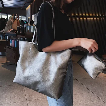 Fashion Women Casual Solid Color Toge Bags Handbags 2019 New Hot Soft Open Shoulder Bags
Fashion Women Casual Solid Color Toge Bags Handbags 2019 New Hot Soft Open Shoulder Bags