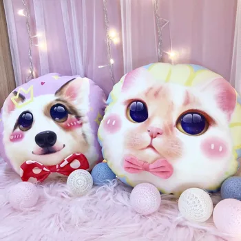 1pc 38cm cartoon printing cat dog soft plush office cushion + blanket stuffed toy creative romantic gift for baby
1pc 38cm cartoon printing cat dog soft plush office cushion + blanket stuffed toy creative romantic gift for baby