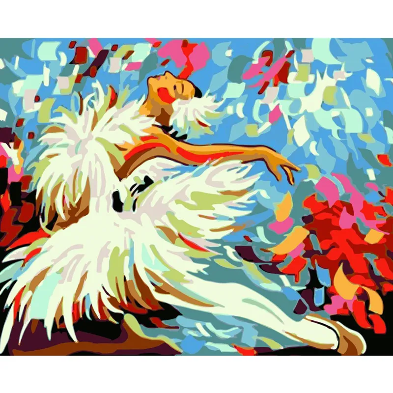 Painting By Numbers DIY Dropshipping 40x50 50x65cmJumping white ballerina girl Figure Canvas Wedding Decoration Art picture Gift
Painting By Numbers DIY Dropshipping 40x50 50x65cmJumping white ballerina girl Figure Canvas Wedding Decoration Art picture Gift