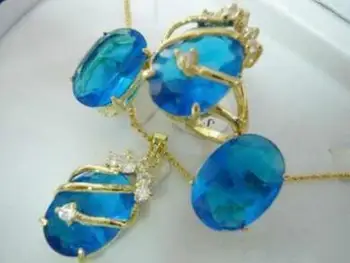 fine Lovely Wonderful word Charming Blue stone pendant necklace earring ring setnoble lady's CZ Luxury Ms. girl
fine Lovely Wonderful word Charming Blue stone pendant necklace earring ring setnoble lady's CZ Luxury Ms. girl