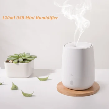 120ML USB Mini Air Humidifier Ultrasonic Essential Oil Aroma Diffuser for Xiaomi Youpin Mute LED Light Mist Maker for Home
120ML USB Mini Air Humidifier Ultrasonic Essential Oil Aroma Diffuser for Xiaomi Youpin Mute LED Light Mist Maker for Home