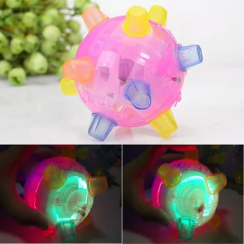 

1pcs LED Flashing Jumping Ball Kids toys Joggle Sound Sensitive Vibrating Powered Ball Game Kids Flashing Ball Toy For Children