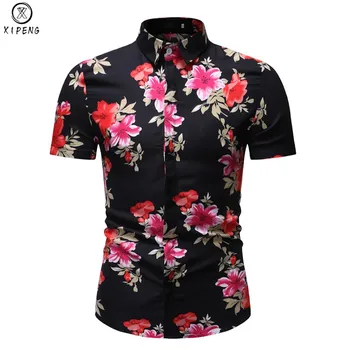 Short Sleeved Hawaiian Shirt Men 2019 New Summer Fashion Floral Shirts Men Flowers Printed Shirts Casual Men Shirt Plus Size 3XL
Short Sleeved Hawaiian Shirt Men 2019 New Summer Fashion Floral Shirts Men Flowers Printed Shirts Casual Men Shirt Plus Size 3XL