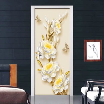 Door Stickers 3D Stereoscopic Flower Waterproof Living Room Bedroom Door Wallpaper Self Adhesive Art Mural Wall Decals Sticker
Door Stickers 3D Stereoscopic Flower Waterproof Living Room Bedroom Door Wallpaper Self Adhesive Art Mural Wall Decals Sticker