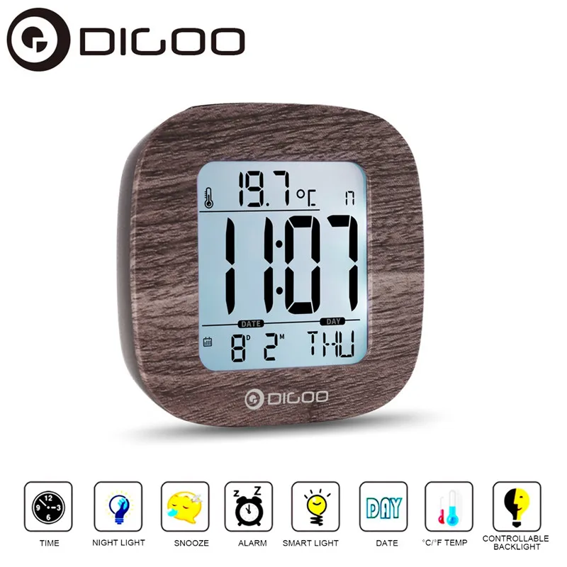 Digoo DG-C1 Multifunctional Electronical Digital Alarm Clock Temperature Thermometer Weather Station Senor Clock Backlit LCD
Digoo DG-C1 Multifunctional Electronical Digital Alarm Clock Temperature Thermometer Weather Station Senor Clock Backlit LCD