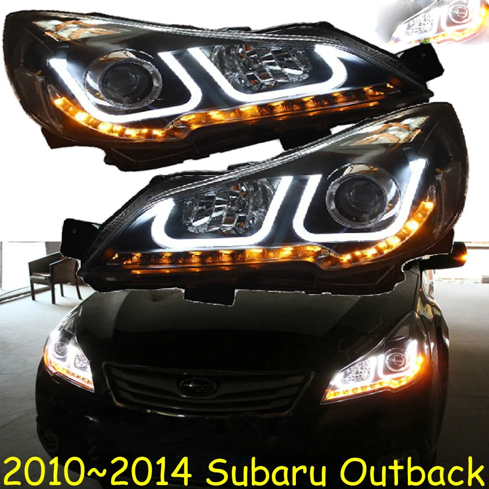 

car bumper headlamp outback headlight 2010~2014y LED DRL car accessories HID xenon front light outback fog