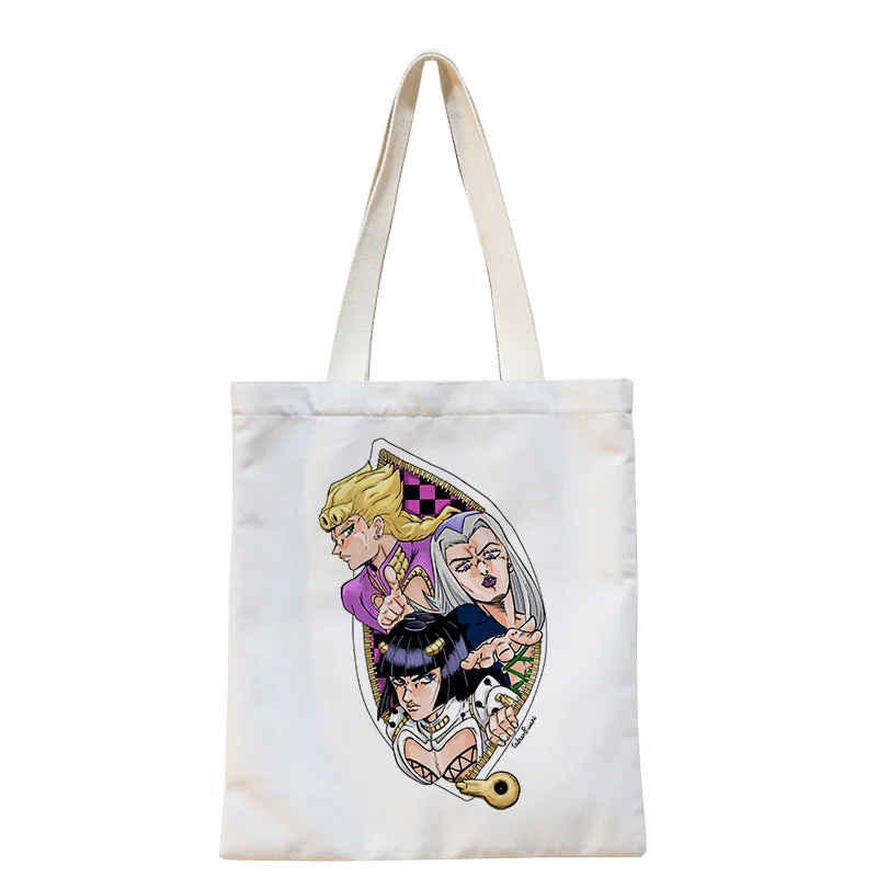 JoJo's Bizarre Adventure Women Shoulder Bags Golden Wind HandBag Canvas School Bags Anime Messenger Bag Unisex Travel Tote Bags
JoJo's Bizarre Adventure Women Shoulder Bags Golden Wind HandBag Canvas School Bags Anime Messenger Bag Unisex Travel Tote Bags