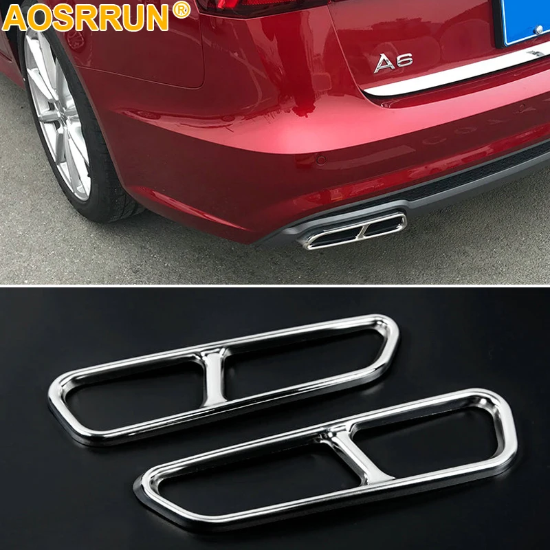 For Audi A6 C8 2019 Rear Exhaust Muffler Tail Decor End Pipe Tip Cover Trim 2 to 4 
For Audi A6 C8 2019 Rear Exhaust Muffler Tail Decor End Pipe Tip Cover Trim 2 to 4