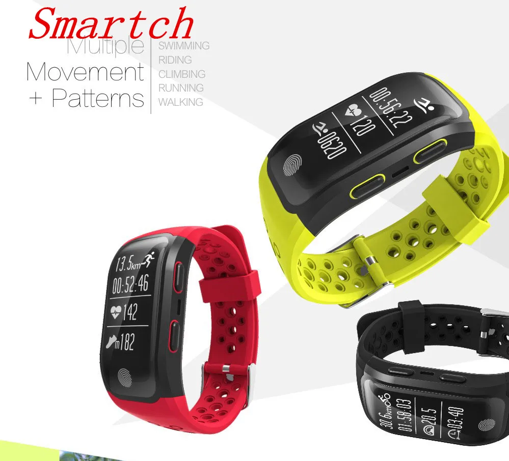 Smartch S908 Smart Wristband Heart Rate Monitor Smart Band GPS Activity Tracker Record Multiple Sports Mode Fitness Tracker Wate
Smartch S908 Smart Wristband Heart Rate Monitor Smart Band GPS Activity Tracker Record Multiple Sports Mode Fitness Tracker Wate
