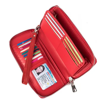 Genuine Leather Women Wallet Female Long Clutch Lady Walet SS593-55 Zipper Purse Strap Coin Purse
Genuine Leather Women Wallet Female Long Clutch Lady Walet SS593-55 Zipper Purse Strap Coin Purse