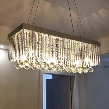 Rectangular crystal pendant lamp LED dining pendant lights dining room creative dining room lighting SJ81
Rectangular crystal pendant lamp LED dining pendant lights dining room creative dining room lighting SJ81