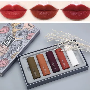 5 Pcs Women Matte Lipstick Waterproof Long Lasting Moisturizing Velvet Lipsticks 669
5 Pcs Women Matte Lipstick Waterproof Long Lasting Moisturizing Velvet Lipsticks 669