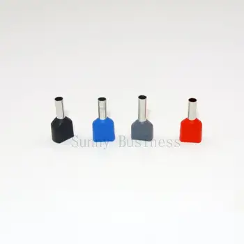 TE2508 Two Pre-insulated Pipe-shaped End Cold pressed terminals/Cable Connector/Wire Connector 100PCS/Pack
TE2508 Two Pre-insulated Pipe-shaped End Cold pressed terminals/Cable Connector/Wire Connector 100PCS/Pack