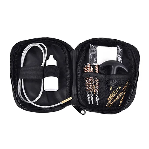 1 Set Gun Pistol Cleaning Kit Nylon Bag Rod Brush Gun Cleaning