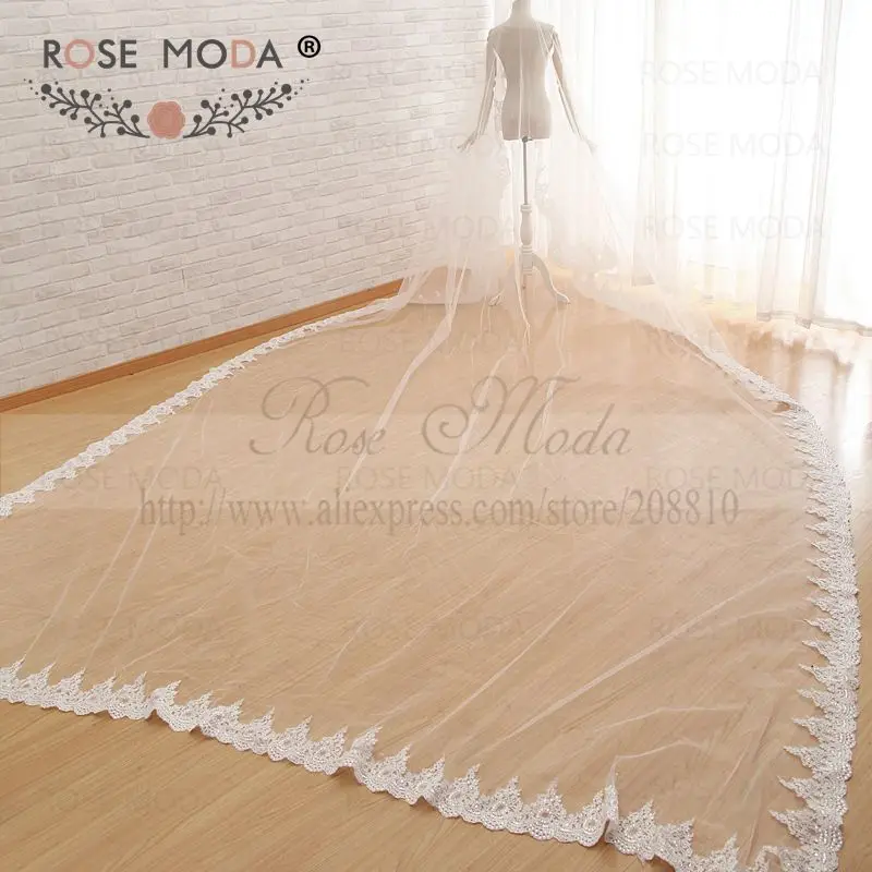 Custom Made 500cm Cathedral Veil with Sequined Lace Hem Soft Tulle Bridal Veil White Ivory
Custom Made 500cm Cathedral Veil with Sequined Lace Hem Soft Tulle Bridal Veil White Ivory