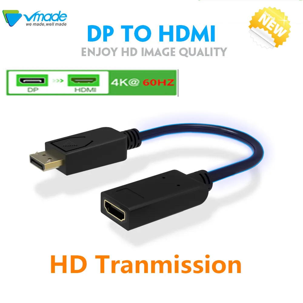 2018 New display port Displayport Male DP to HDMI Male Cable Adapter MINI DP TO HDMI Converter cable for PC Laptop HD Projector
2018 New display port Displayport Male DP to HDMI Male Cable Adapter MINI DP TO HDMI Converter cable for PC Laptop HD Projector