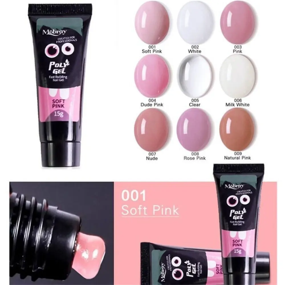 15g Nail Gel Soak off Nail Poly Gel UV Acryl Gel 9 Color Quick Building Finger Extension Camouflage UV LED Hard Builder Gel
15g Nail Gel Soak off Nail Poly Gel UV Acryl Gel 9 Color Quick Building Finger Extension Camouflage UV LED Hard Builder Gel